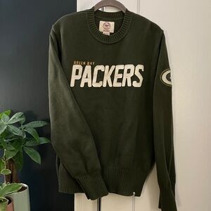 RARE ’47 Green Bay Packers Knit Crew Sweater Block Lettering 💚💛